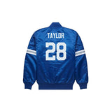 Jonathan Taylor Indianapolis Colts Satin Bomber Jacket - Jersey and Sneakers