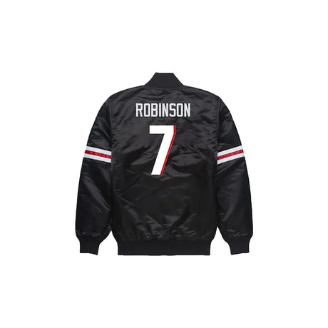 Bijan Robinson Atlanta Falcons Satin Bomber Jacket - Jersey and Sneakers