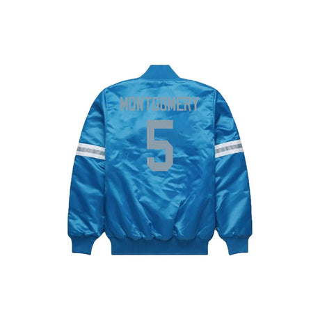 David Montgomery Detroit Lions Satin Bomber Jacket - Jersey and Sneakers