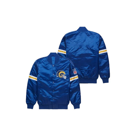 Custom Los Angeles Rams Satin Bomber Jacket - Jersey and Sneakers