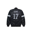 Davante Adams Las Vegas Raiders Satin Bomber Jacket - Jersey and Sneakers