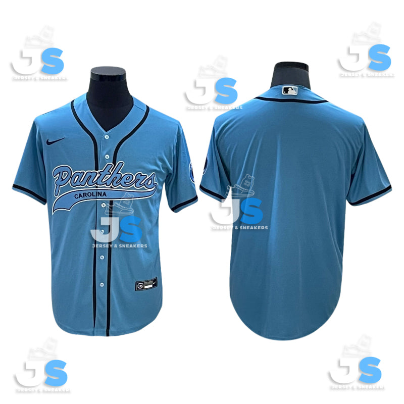 Custom Carolina Panthers Baseball Jersey