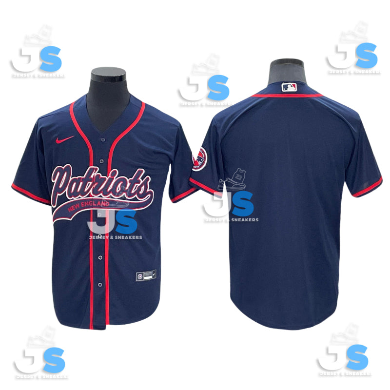 Custom New England Patriots Baseball Jersey