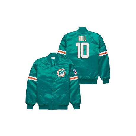 Tyreek Hill Miami Dolphins Satin Bomber Jacket - Jersey and Sneakers