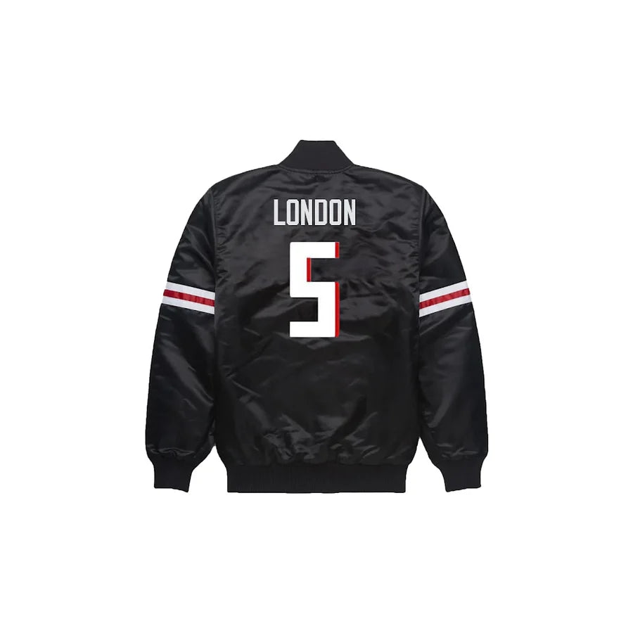 Drake London Atlanta Falcons Satin Bomber Jacket - Jersey and Sneakers