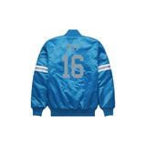 Jared Goff Detroit Lions Satin Bomber Jacket - Jersey and Sneakers