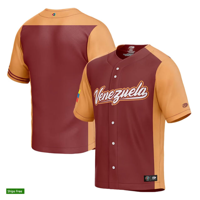 Custom Team Venezuela World Baseball Classic 2023 Jersey - Jersey and Sneakers