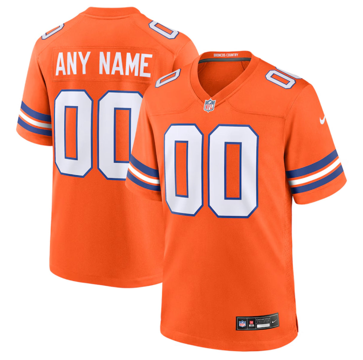 Custom Denver Broncos Throwback 2024 Jersey