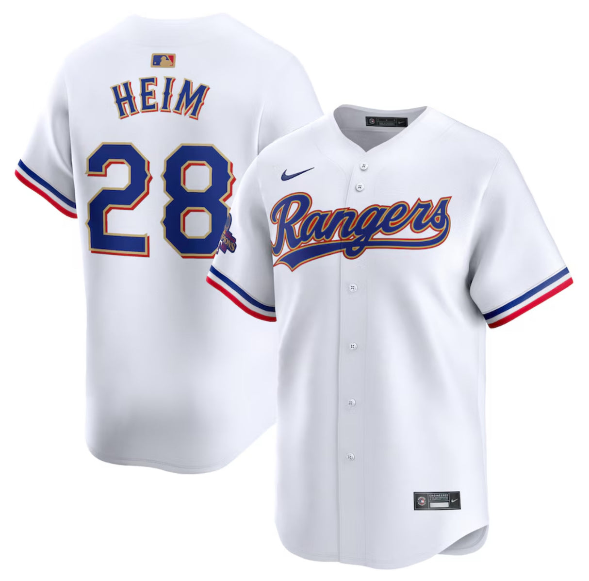 Jonah Heim Texas Rangers Gold Edition Jerseys - Jersey and Sneakers