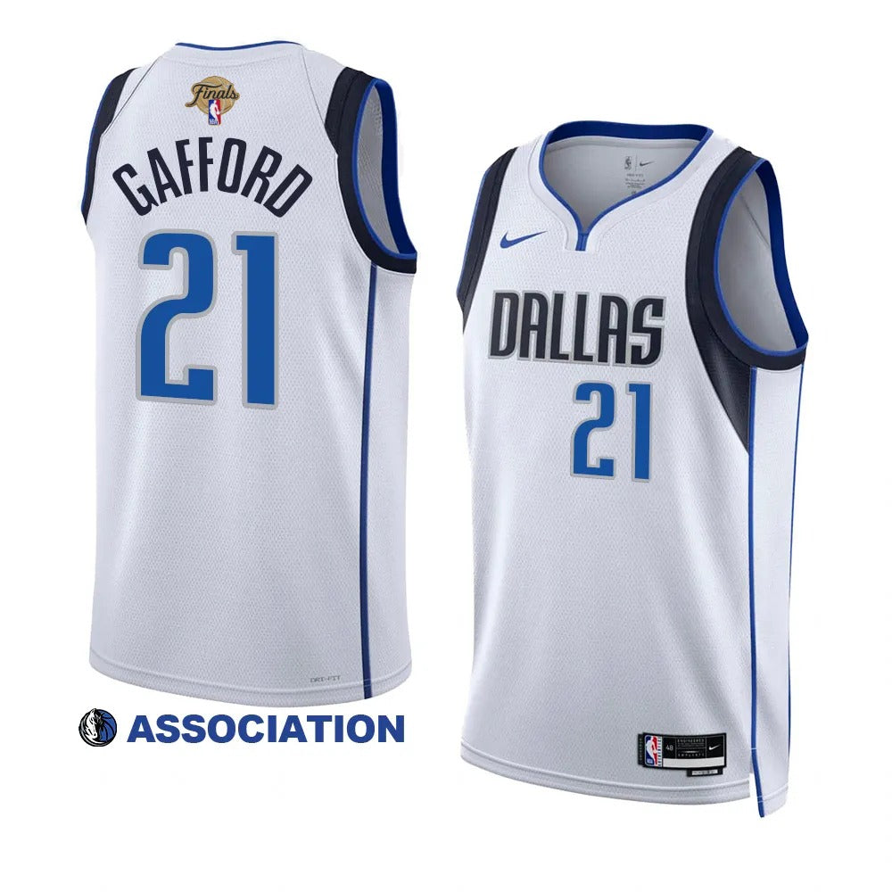 Daniel Gafford Dallas Mavericks NBA Finals 2024 Jersey