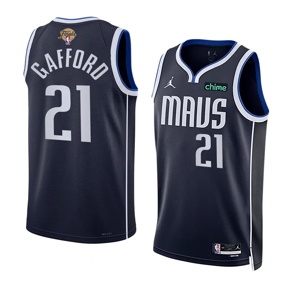 Daniel Gafford Dallas Mavericks NBA Finals 2024 Jersey