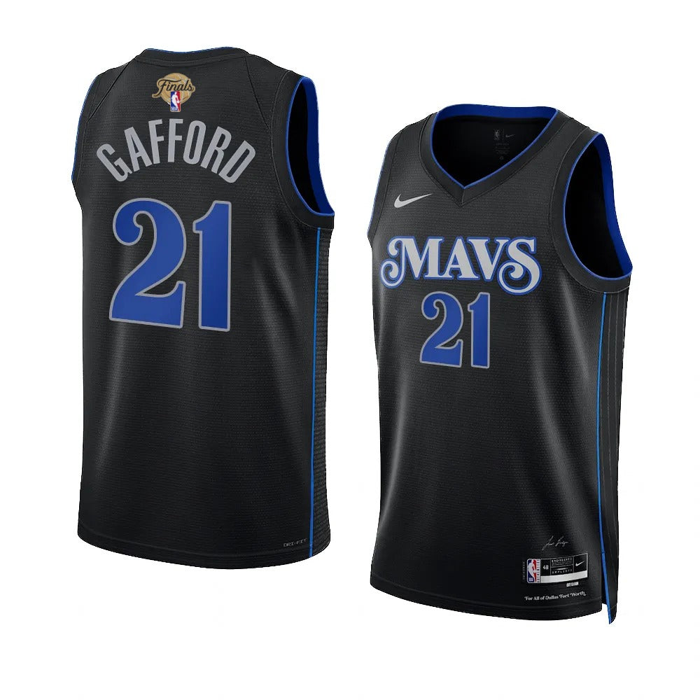 Daniel Gafford Dallas Mavericks NBA Finals 2024 Jersey