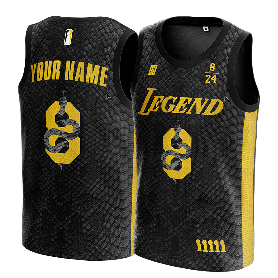 Kobe Bryant Black Mamba Custom Jersey (CAN ONLY DO WITH THE #8) - Jersey and Sneakers