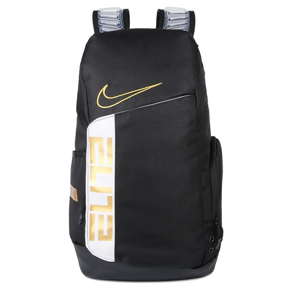 Nike Elite Pro Basketball Backpack Gold On Black