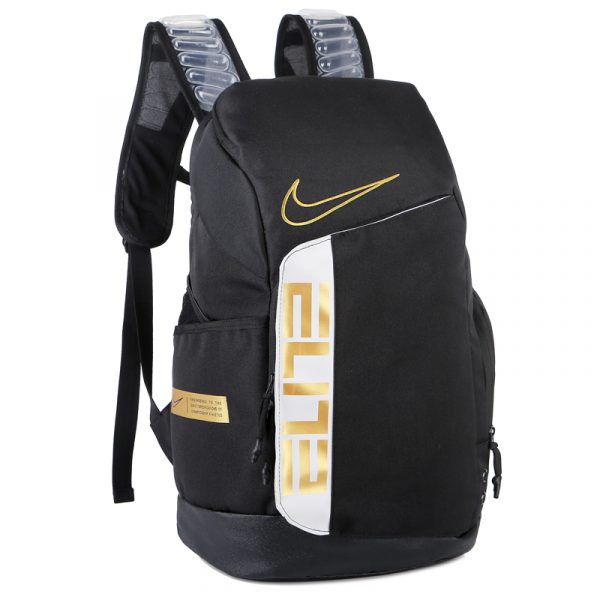 Nike Elite Pro Basketball Backpack Gold On Black