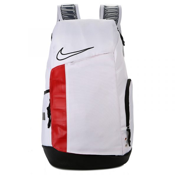 Nike Elite Pro Basketball Backpack White and Red