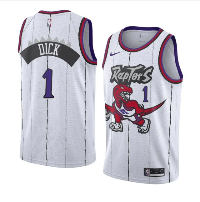 Gradey Dick Toronto Raptors Jersey Jersey and Sneakers