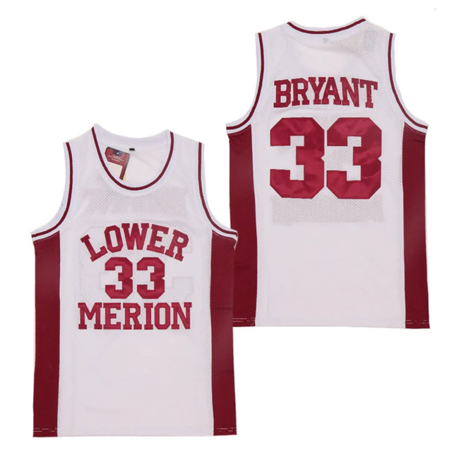 Camiseta de la escuela secundaria Kobe Bryant Lower Merion Jersey and Sneakers