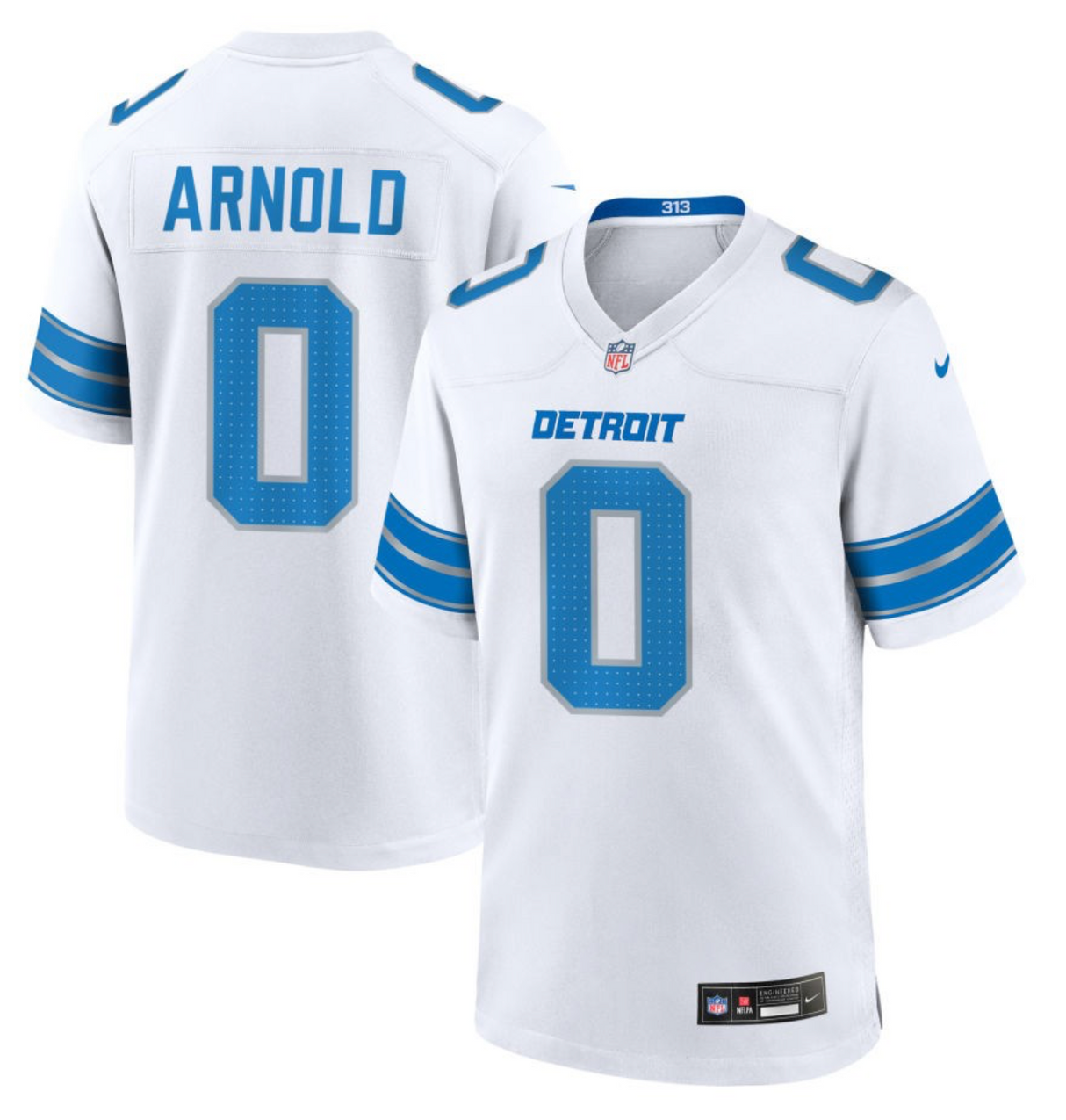 Terrion Arnold Detroit Lions 2024 Jersey