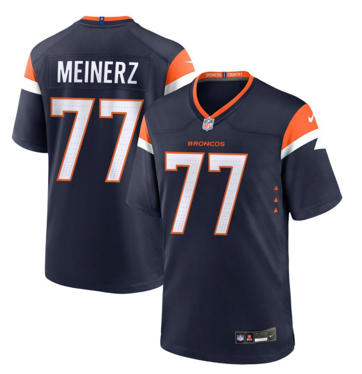 Quinn Meinerz Denver Broncos 2024 Jersey