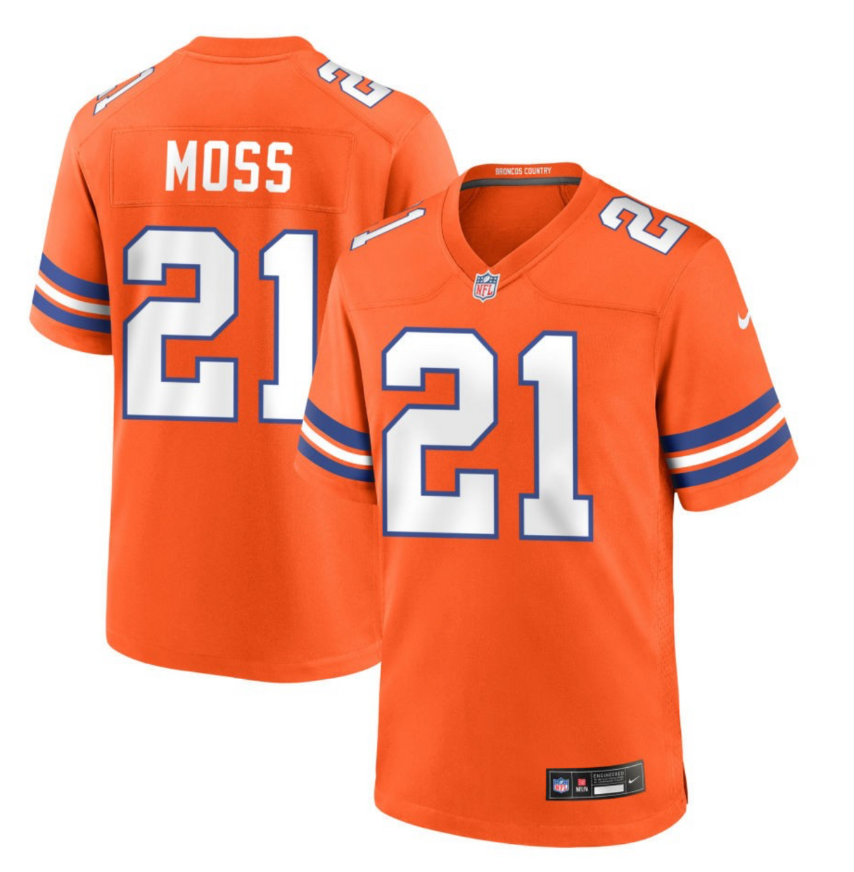 Riley Moss Denver Broncos 2024 Jersey