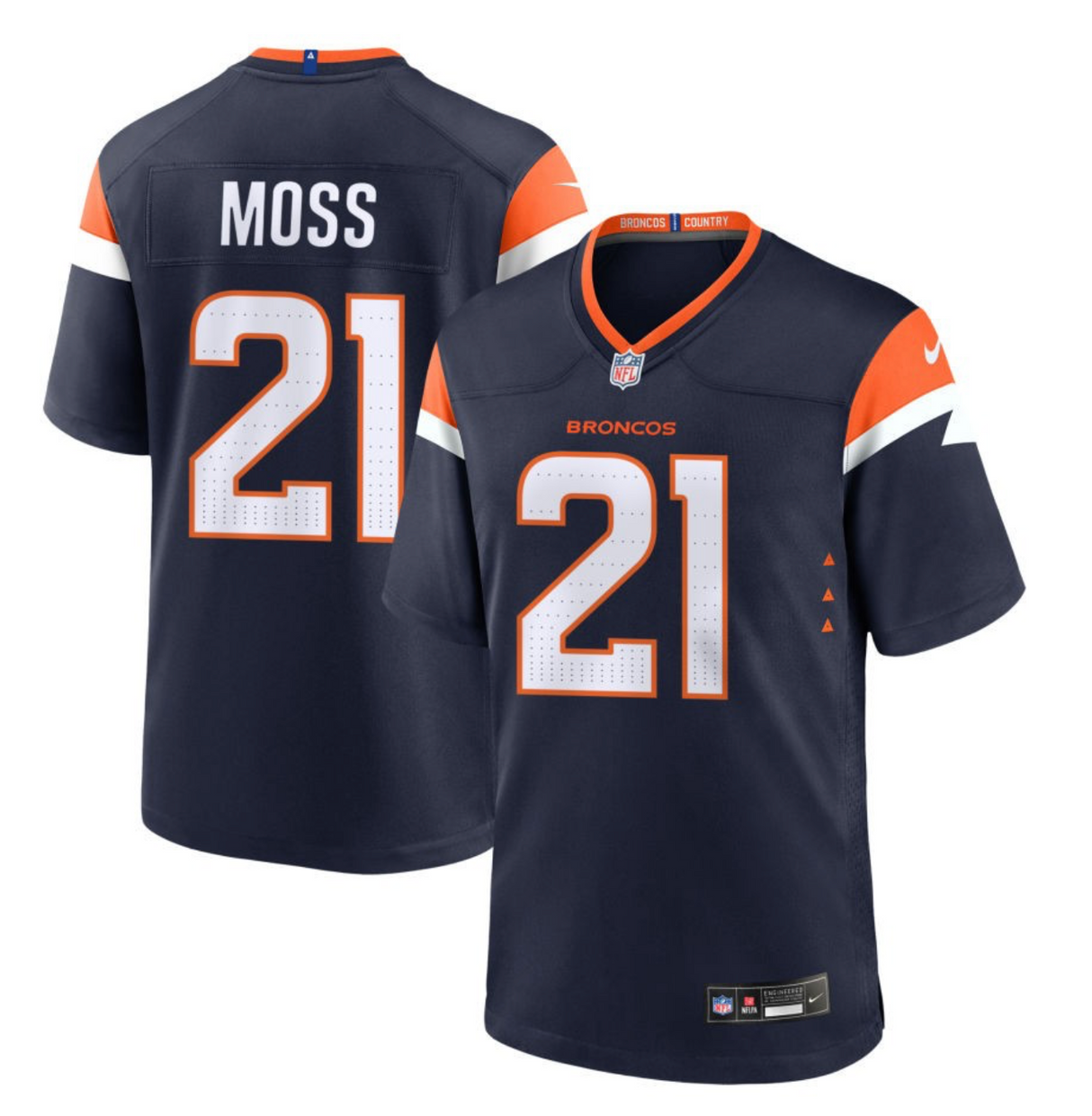 Riley Moss Denver Broncos 2024 Jersey