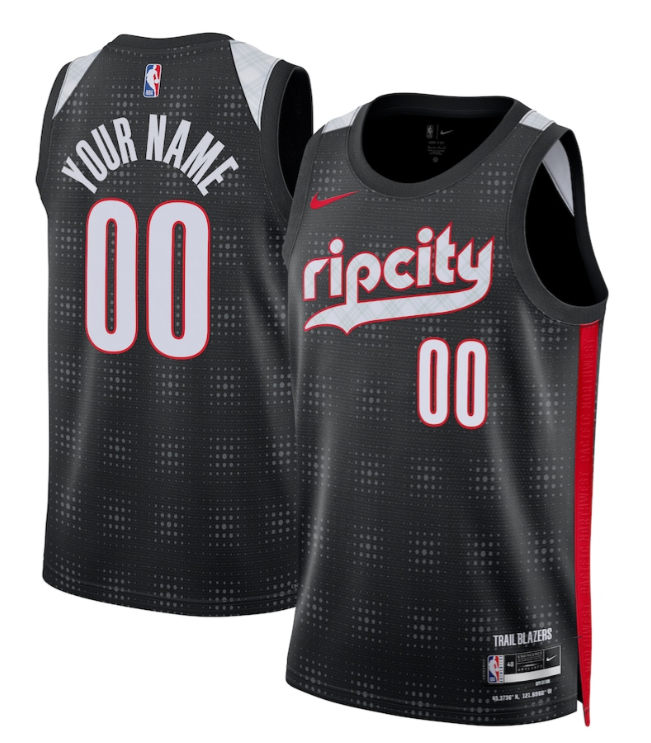 Custom Portland Trail Blazers 2024-25 City Edition Jersey