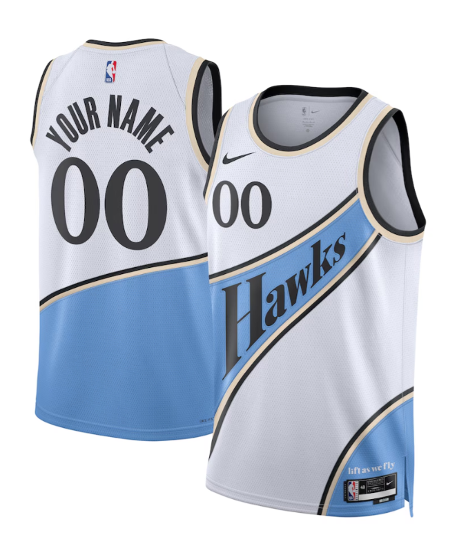 Custom Atlanta Hawks 2024-25 City Edition Jersey