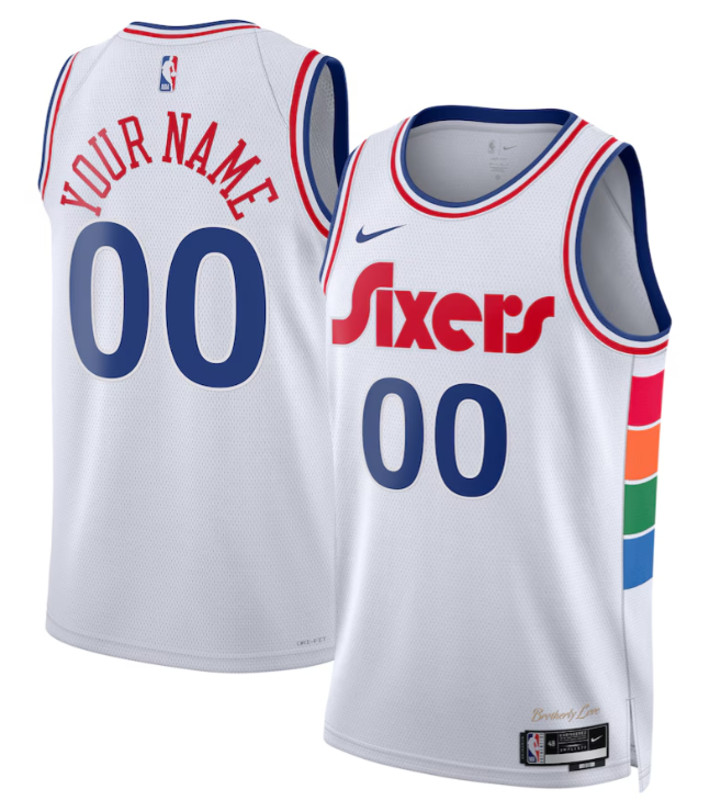 Custom Philadelphia 76ers 2024-25 City Edition Jersey