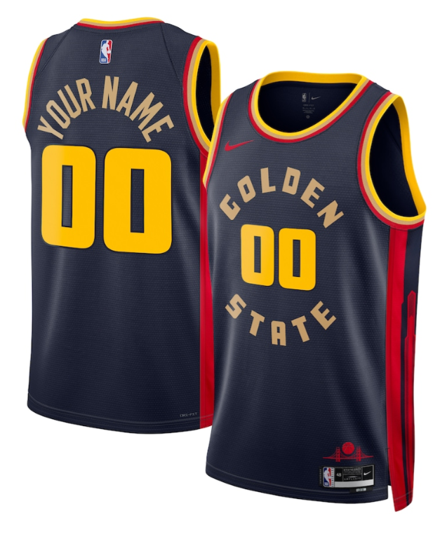 Custom Golden State Warriors 2024-25 City Edition Jersey