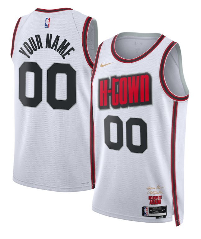 Custom Houston Rockets 2024-25 City Edition Jersey