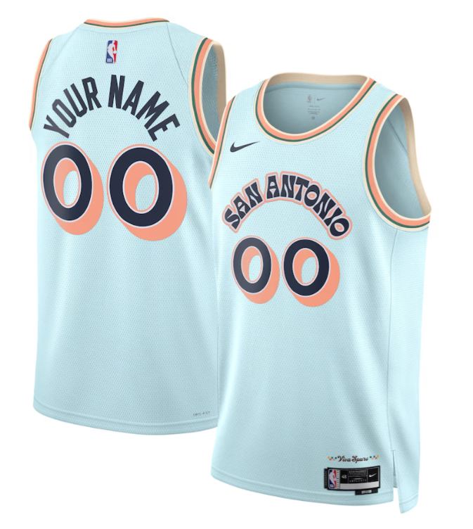 Custom San Antonio Spurs 2024-25 City Edition Jersey