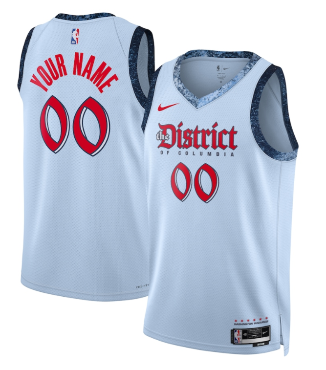 Custom Washington Wizards 2024-25 City Edition Jersey