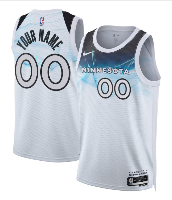 Custom Minnesota Timberwolves 2024-25 City Edition Jersey