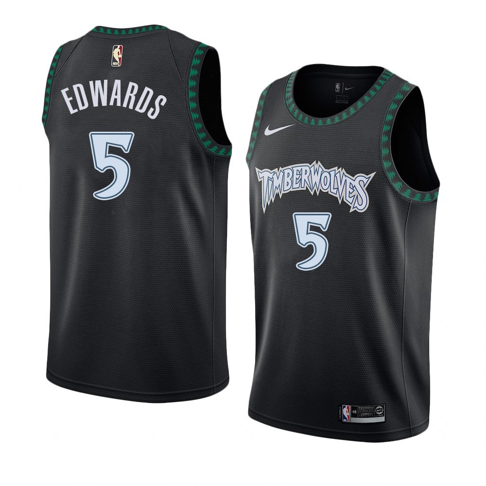 Camiseta retro de los Minnesota Timberwolves de Anthony Edwards