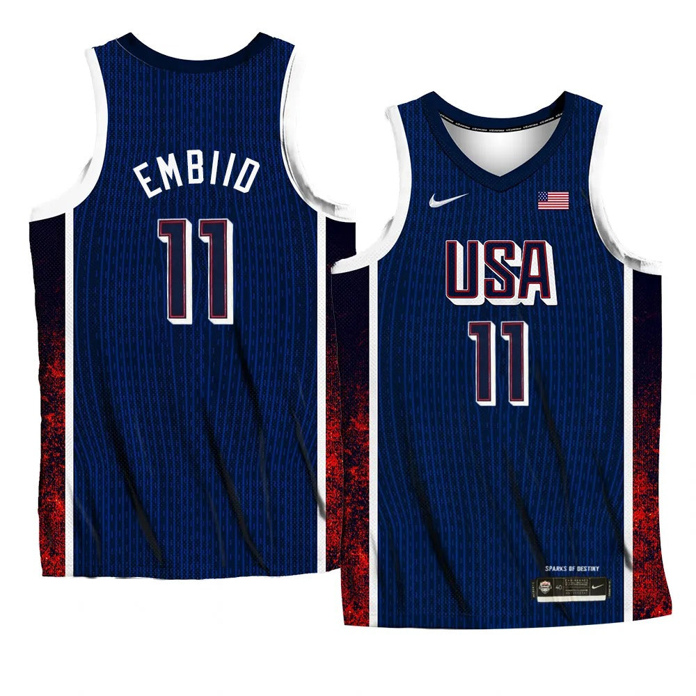 Camiseta de los Juegos Olímpicos del equipo Bam Adebayo de EE. UU.