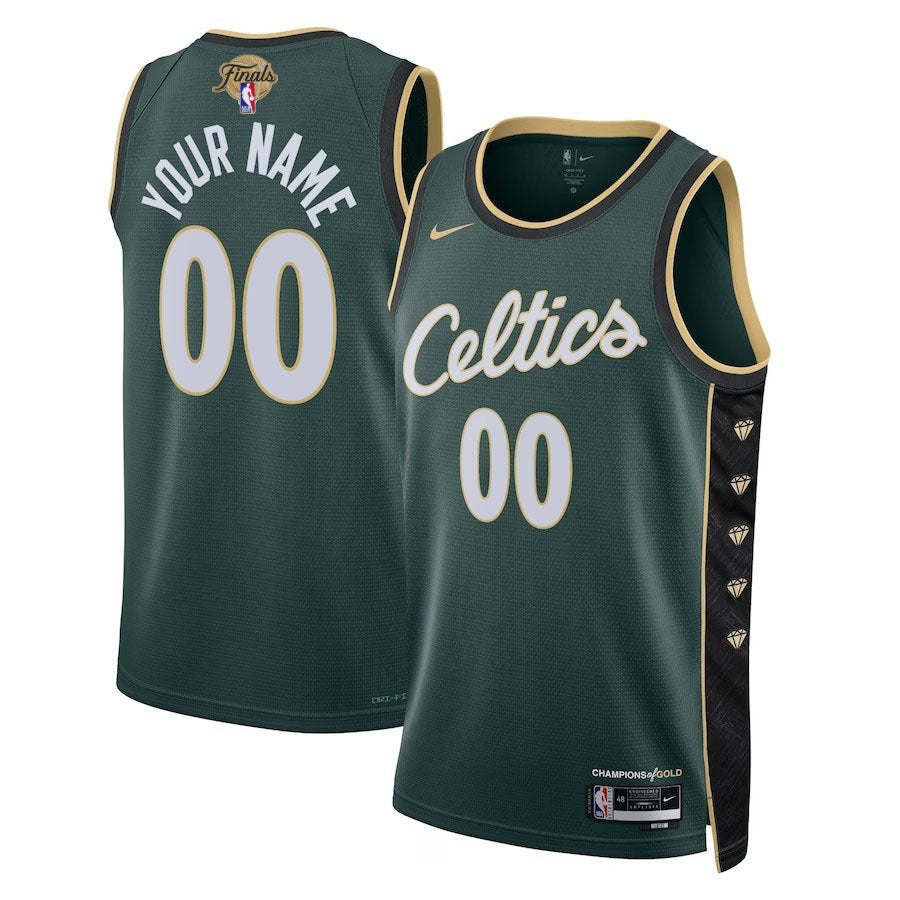 Custom Boston Celtics NBA Finals 2024 Jersey