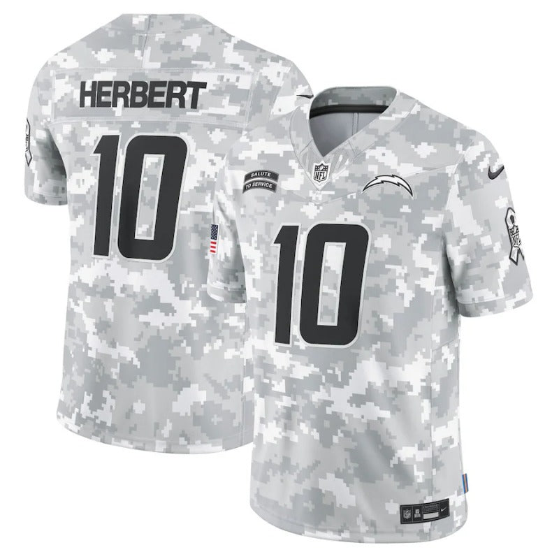 Justin Herbert Los Angeles Chargers Salute To Service 2024 Jersey