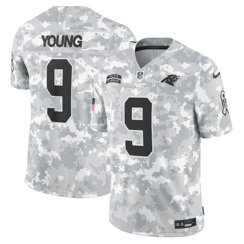 Bryce Young Carolina Panthers Salute To Service 2024 Jersey