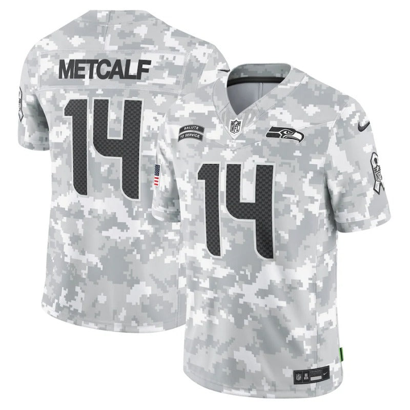 DK Metcalf Seattle Seahawks Salute To Service 2024 Jersey