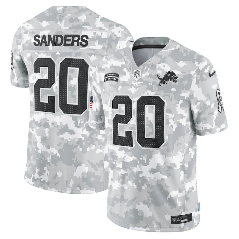 Barry Sanders Detroit Lions Salute To Service 2024 Jersey