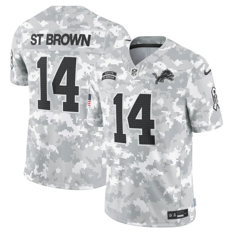 Amon St Brown Detroit Lions Salute To Service 2024 Jersey