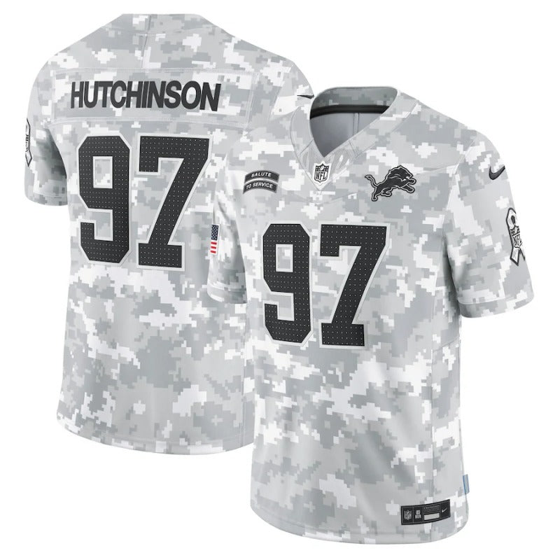 Aidan Hutchinson Detroit Lions Salute To Service 2024 Jersey