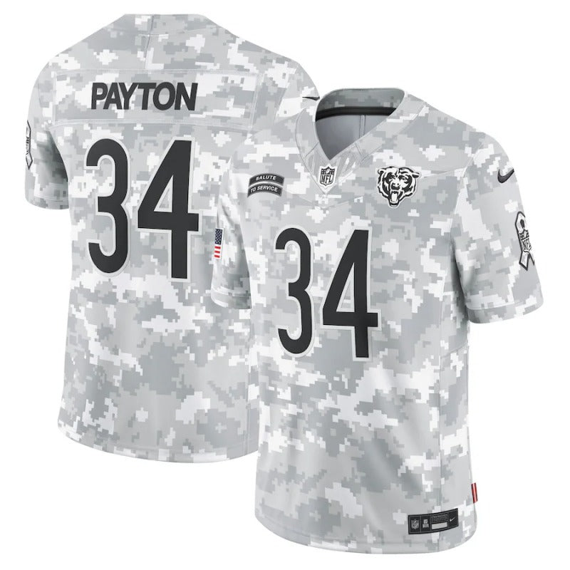 Walter Payton Chicago Bears Salute To Service 2024 Jersey