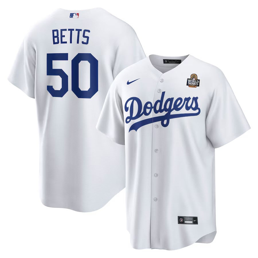 Mookie Betts Los Angeles Dodgers 2024 World Series Jersey