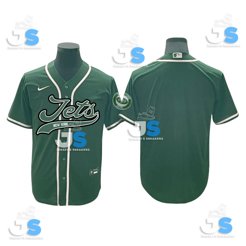 Custom New York Jets Baseball Jersey