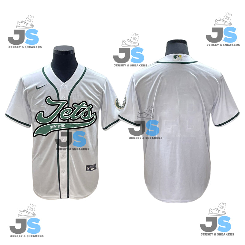 Custom New York Jets Baseball Jersey