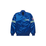 Seattle Seahawks Satin Bomber Jacket - Jersey and Sneakers