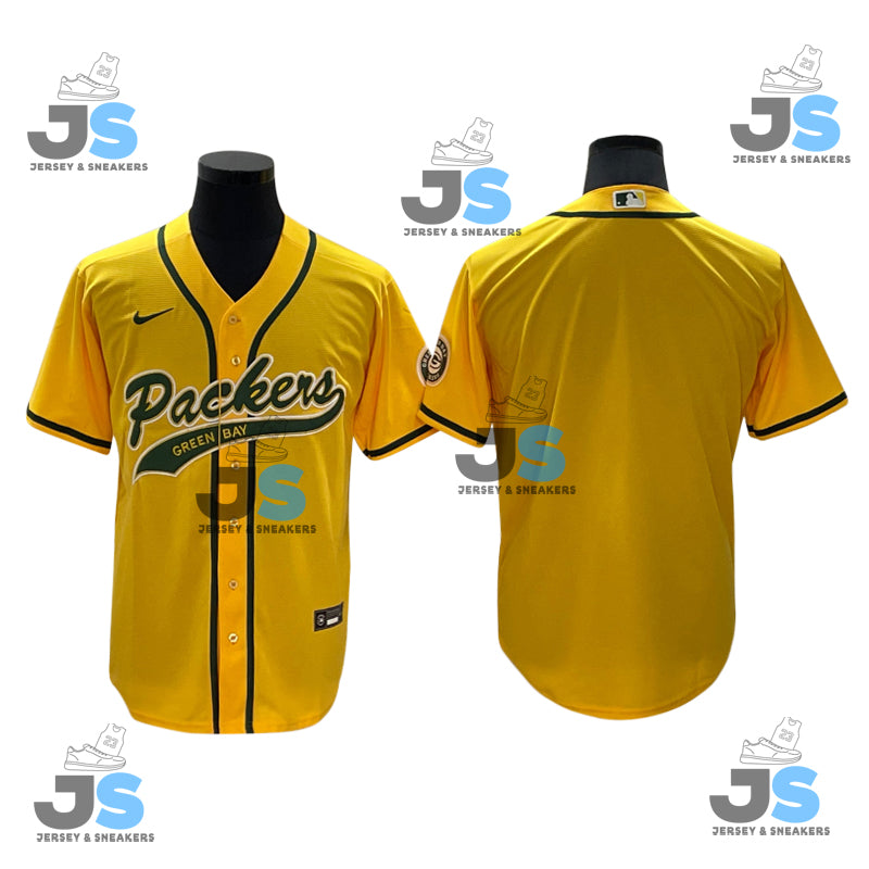 Custom Green Bay Packers Baseball Jersey