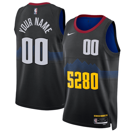 Custom Denver Nuggets 2023-24 City Edition Jersey - Jersey and Sneakers